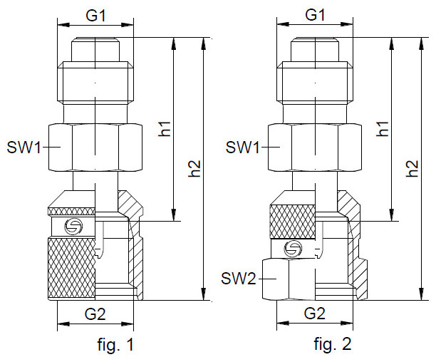 Adaptor punct masura filet interior-exterior (fara SUPAPA) poza tehnica