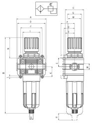 FILTRU CU REGULATOR T030 poza tehnica